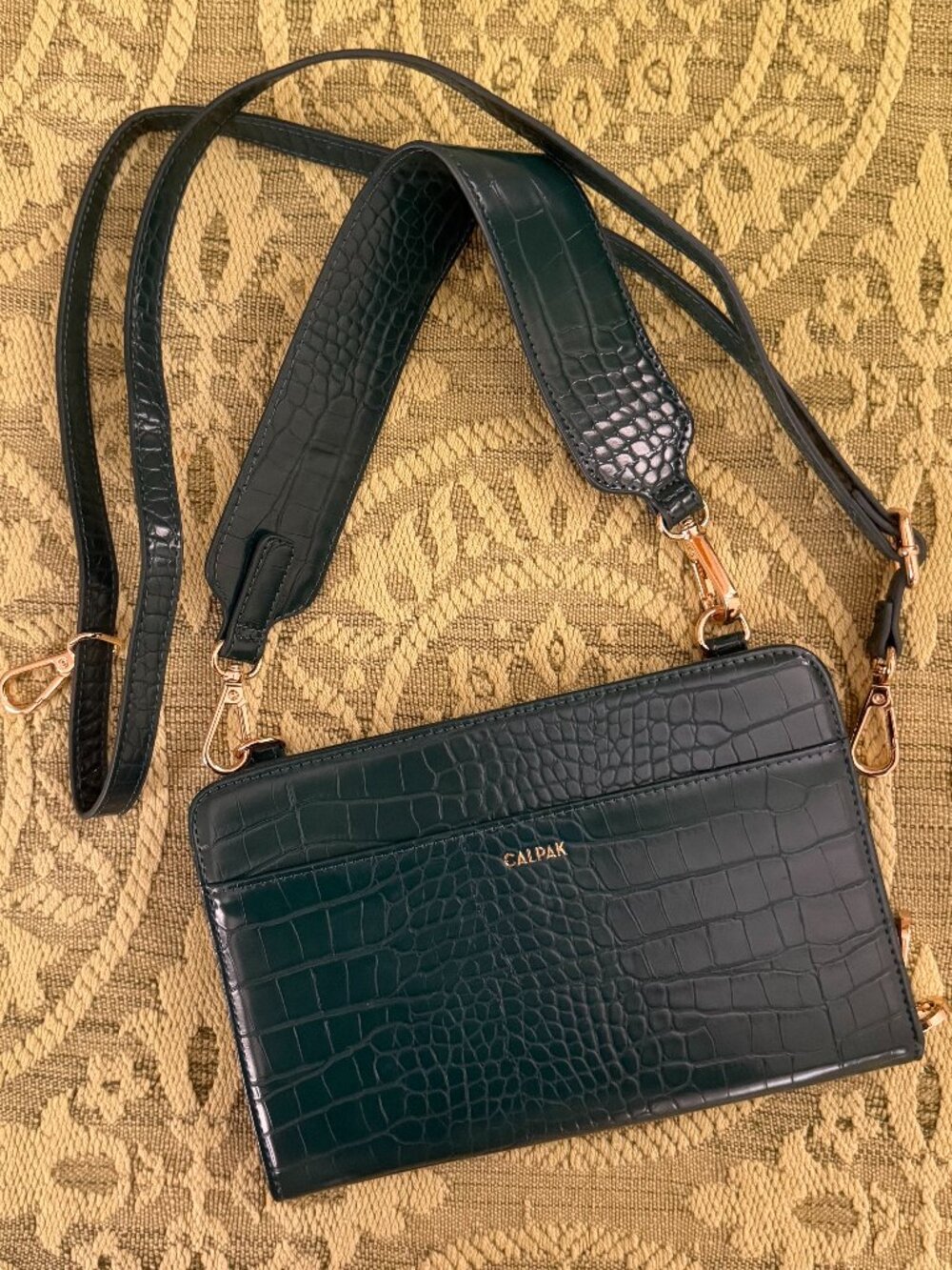 Calpak Crossbody Croc Clutch